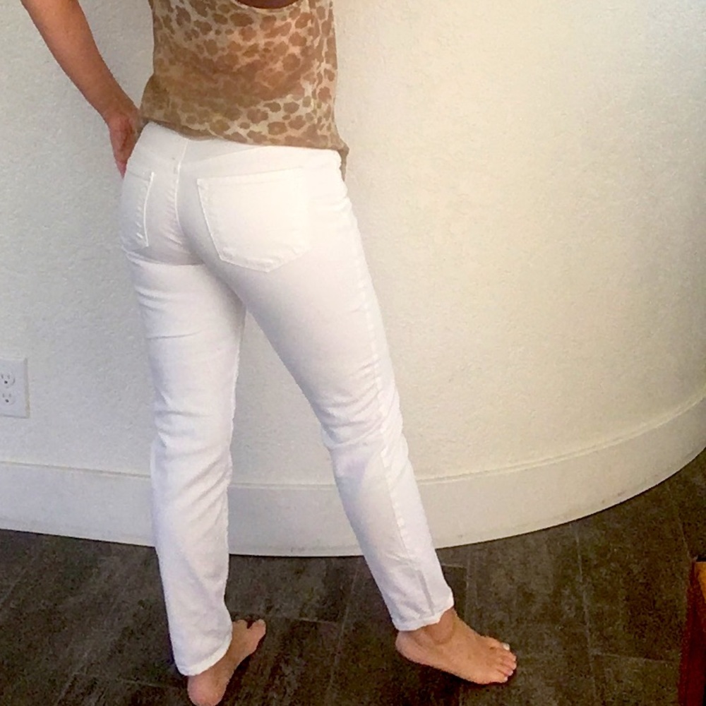$198 NEW J Brand for Theory white 5 pocket skinny jeans 23 style : Serenity